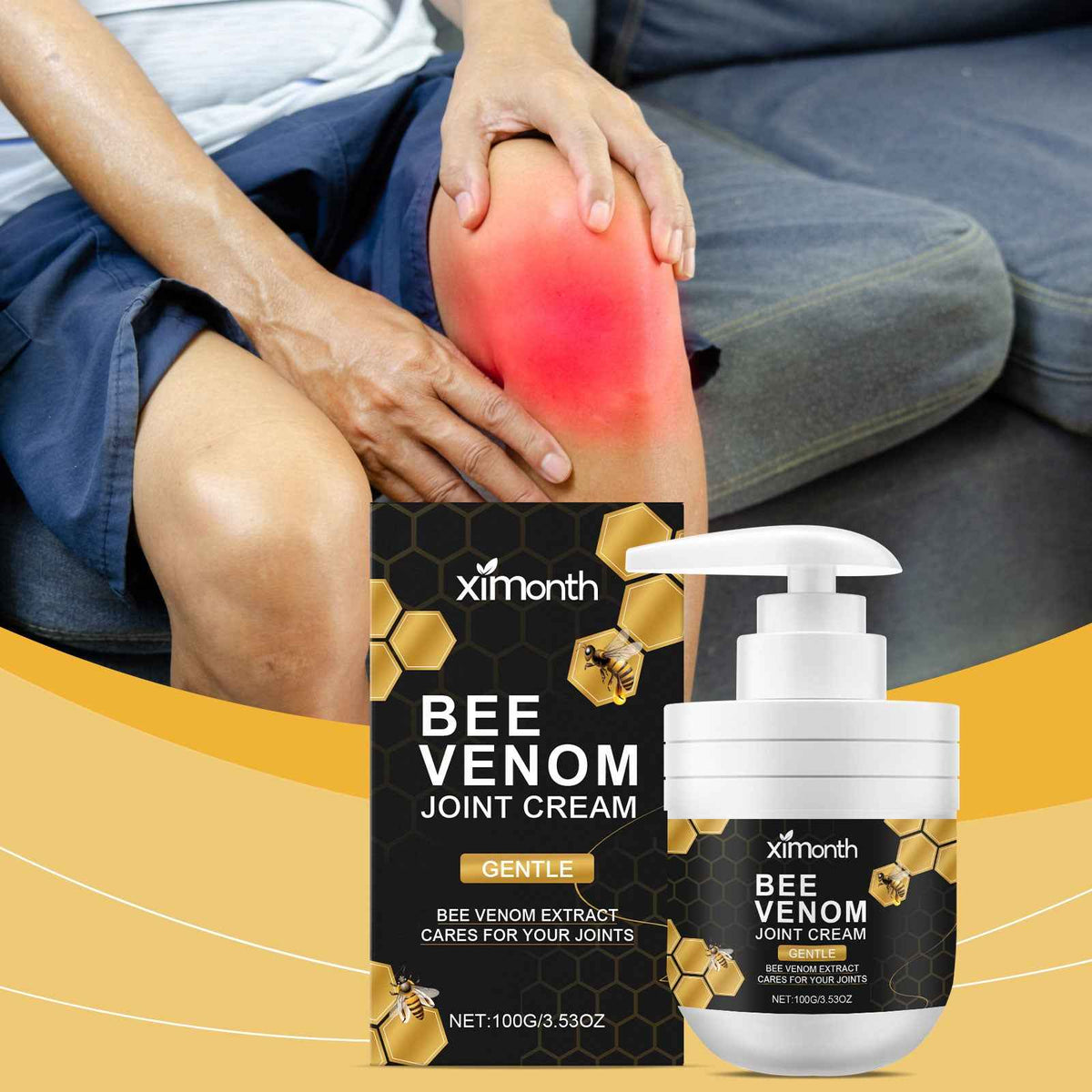 Bee Venom Soothing Joint Massage Cream.