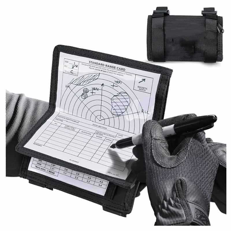 Tactical Arm Map Holder – Military Wrist Sleeve for Maps, Cards & Notes, Ideal for Range & Field Use.