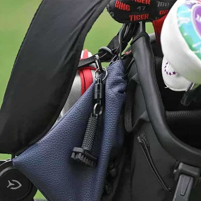 Magnetic Golf Club Brush with Groove Cleaner.