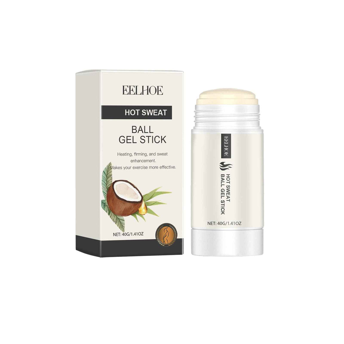EELHOE Hot Sweat Ball Gel Stick – Thermogenic Firming & Sweat Enhancer.