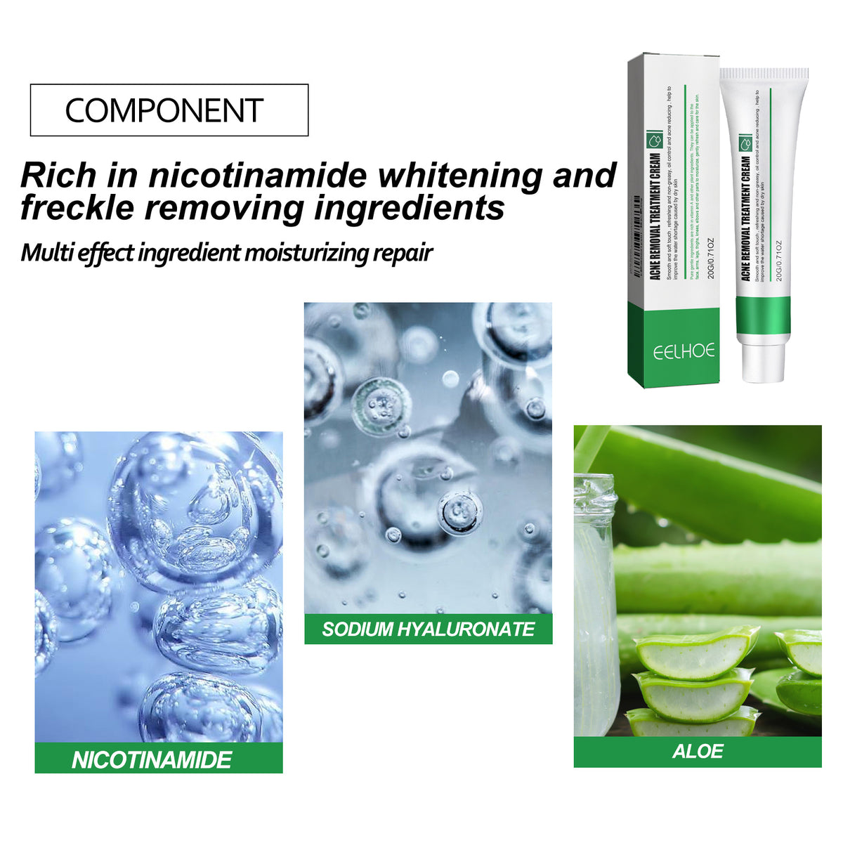EELHOE Skin Care Cream Improves Dull Skin, Moisturizes Skin, Brightened Skin Care Cream And Clears Acne