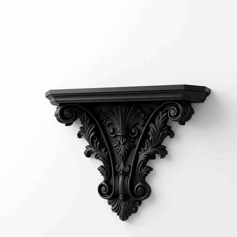 Gothic 3D Carved Floating Wall Shelf.