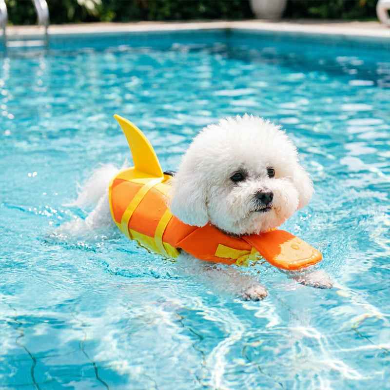 Dog Life Jacket | Adjustable Pet Flotation Swim Vest.