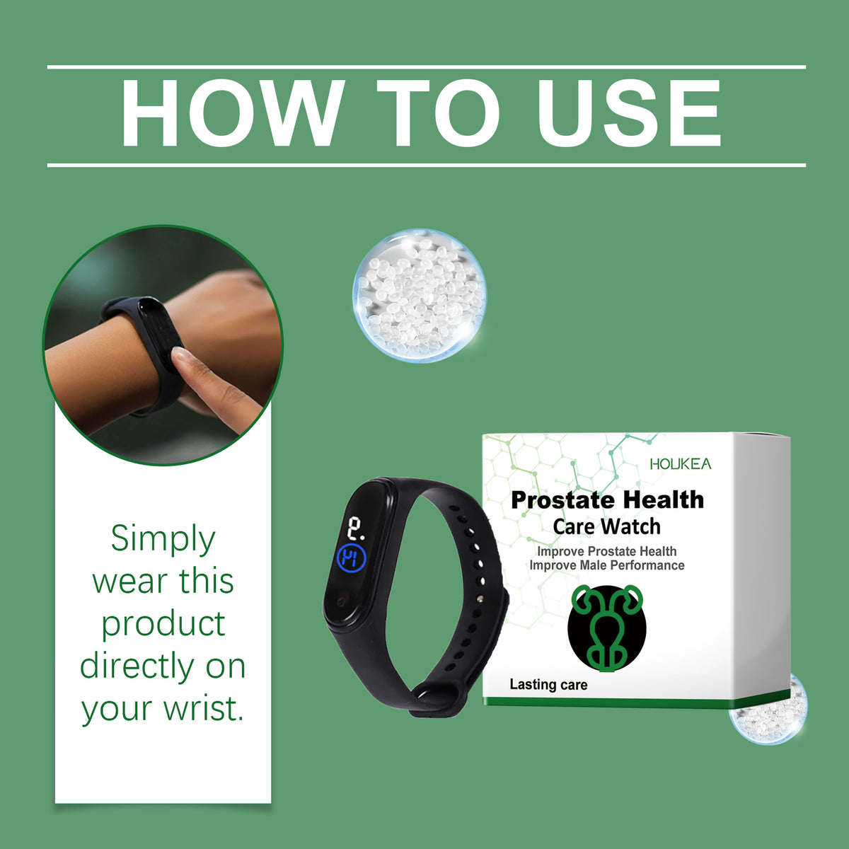 HouKea Prostate Health Care Wristband.