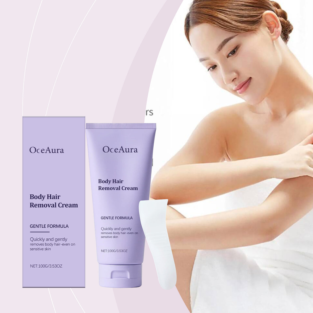 OceAura Gentle Body Hair Removal Cream.