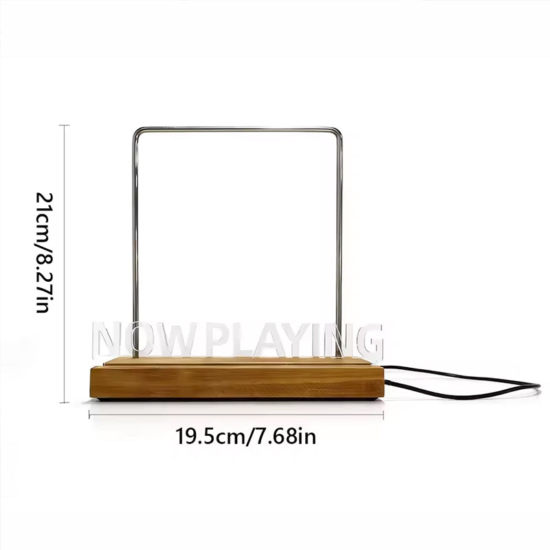 Wooden Vinyl Record Stand & Desktop CD Display Rack.