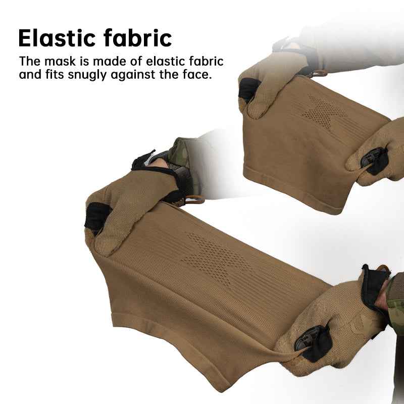 Venom Tactical Balaclava Neck Gaiter with Steel Mesh Face Guard.