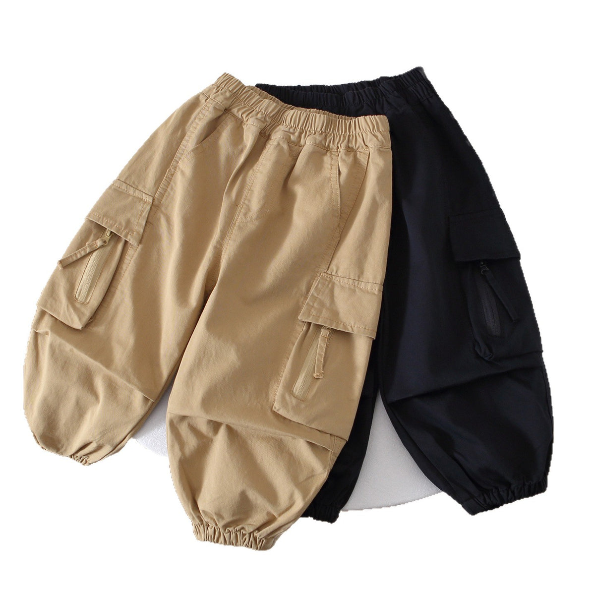 Boys Cotton Cargo Pants Casual Spring Autumn Trousers