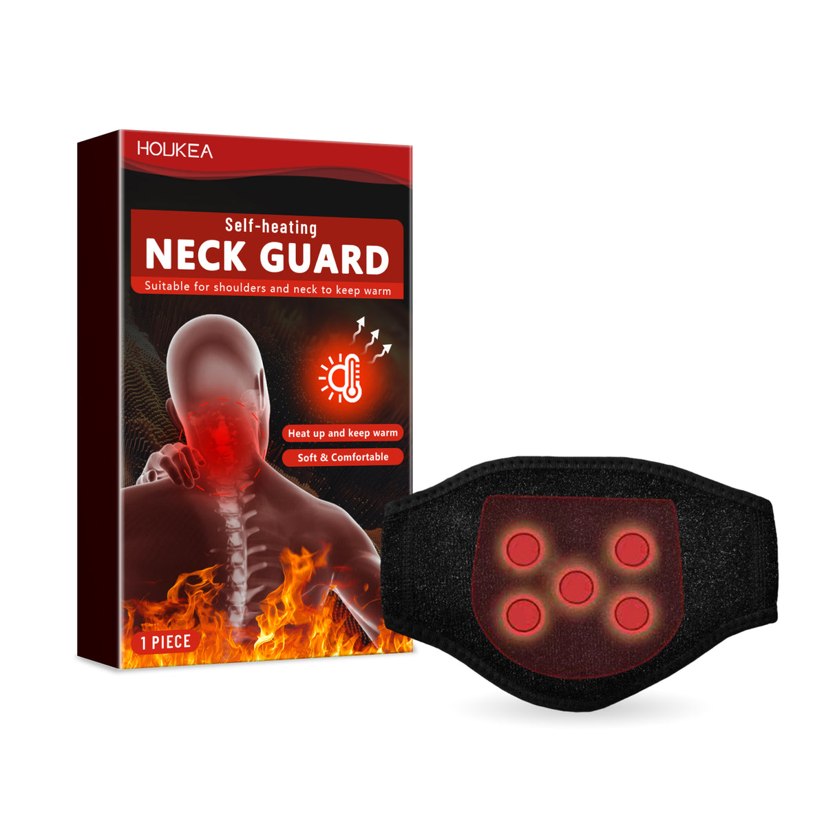 Self-Heating Shoulder & Neck Compress Band – Muscle & Joint Relief.