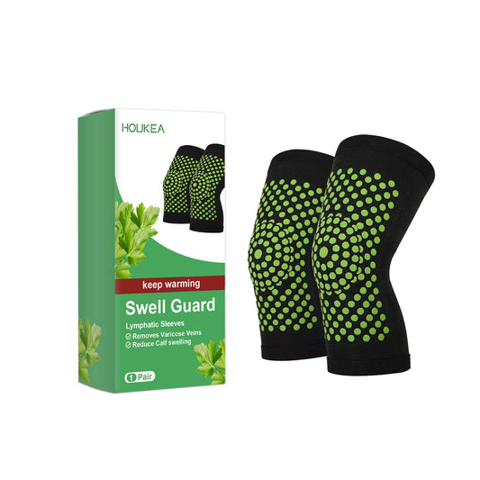 HouKea Swell Guard Lymphatic Compression Knee Sleeves – 1 Pair.