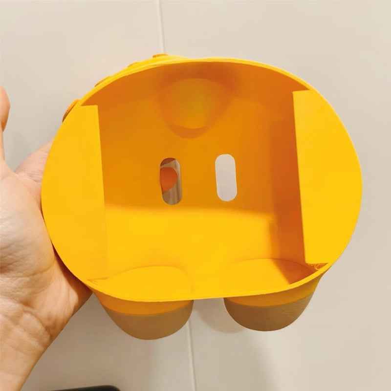 3D Orange Cat Butt Light Switch Cover Sticker.