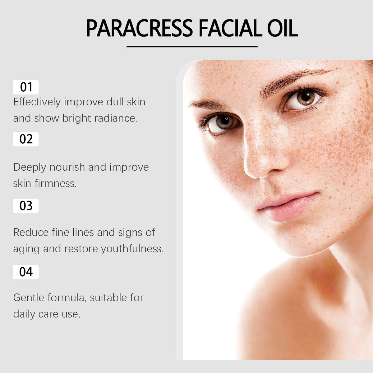 Hoygi Wild Paracress Facial Oil – Anti-Aging & Brightening (60ml).
