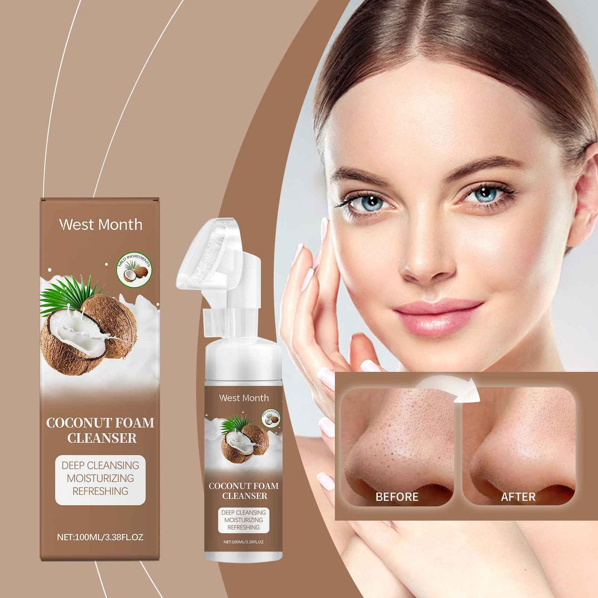 Coconut Foam Gentle Pore Cleanser.