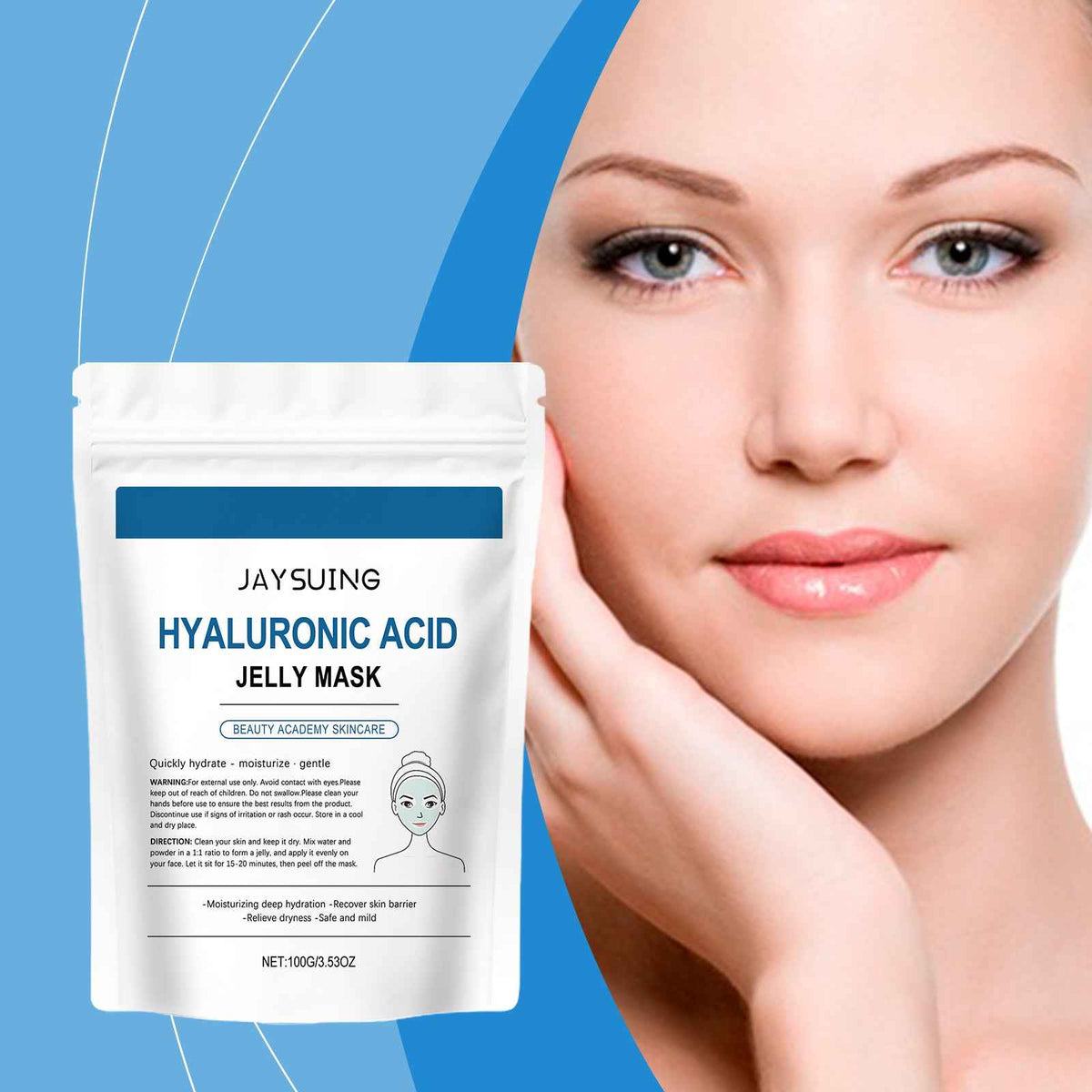 Jaysuing Hyaluronic Acid Jelly Mask – Deep Hydration & Skin Barrier Repair (100g).
