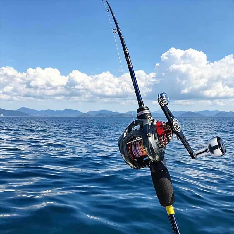 CNC Aluminum Fishing Reel Knob with Bearing, Replacement Handle Knob for Spinning & Baitcasting Reels.