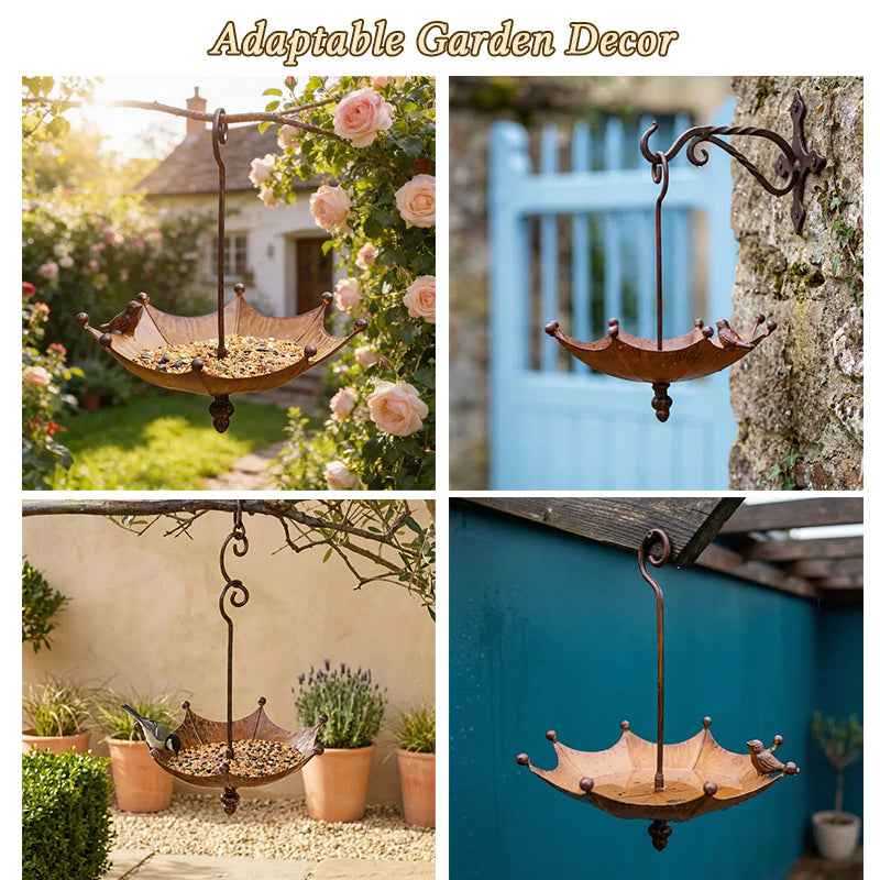Umbrella Hanging Bird Feeder for Hummingbirds & Wild Birds.