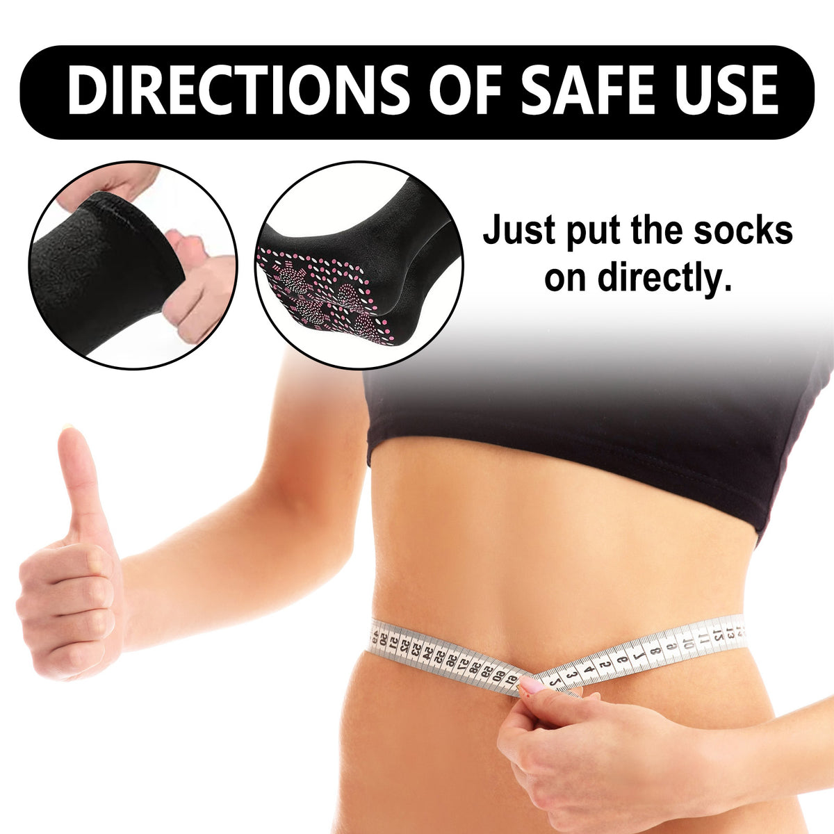 HouKea Tourmaline Slimming Health Socks – Acupressure & Reflexology.