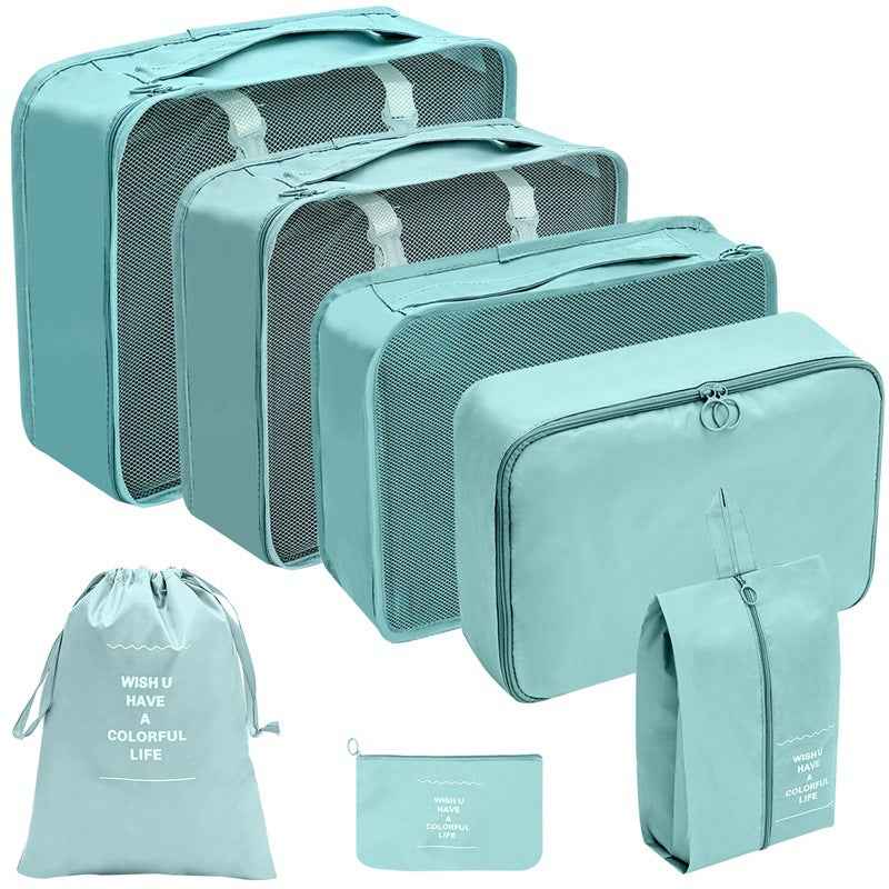 7PCS Packing Cubes for Suitcase – Travel Organizer & Storage Bag Set, Luggage Essentials.