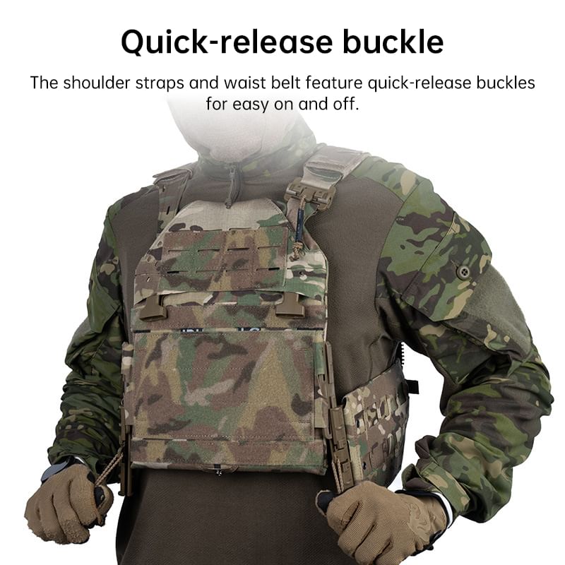 Tactical Plate Carrier Vest – MOLLE SS Style.