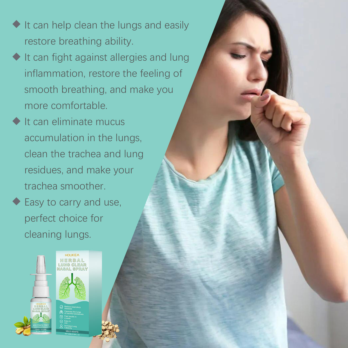Houkea Herbal Nasal Spray A Daily Refreshing Nasal Spray For Nasal Irritation