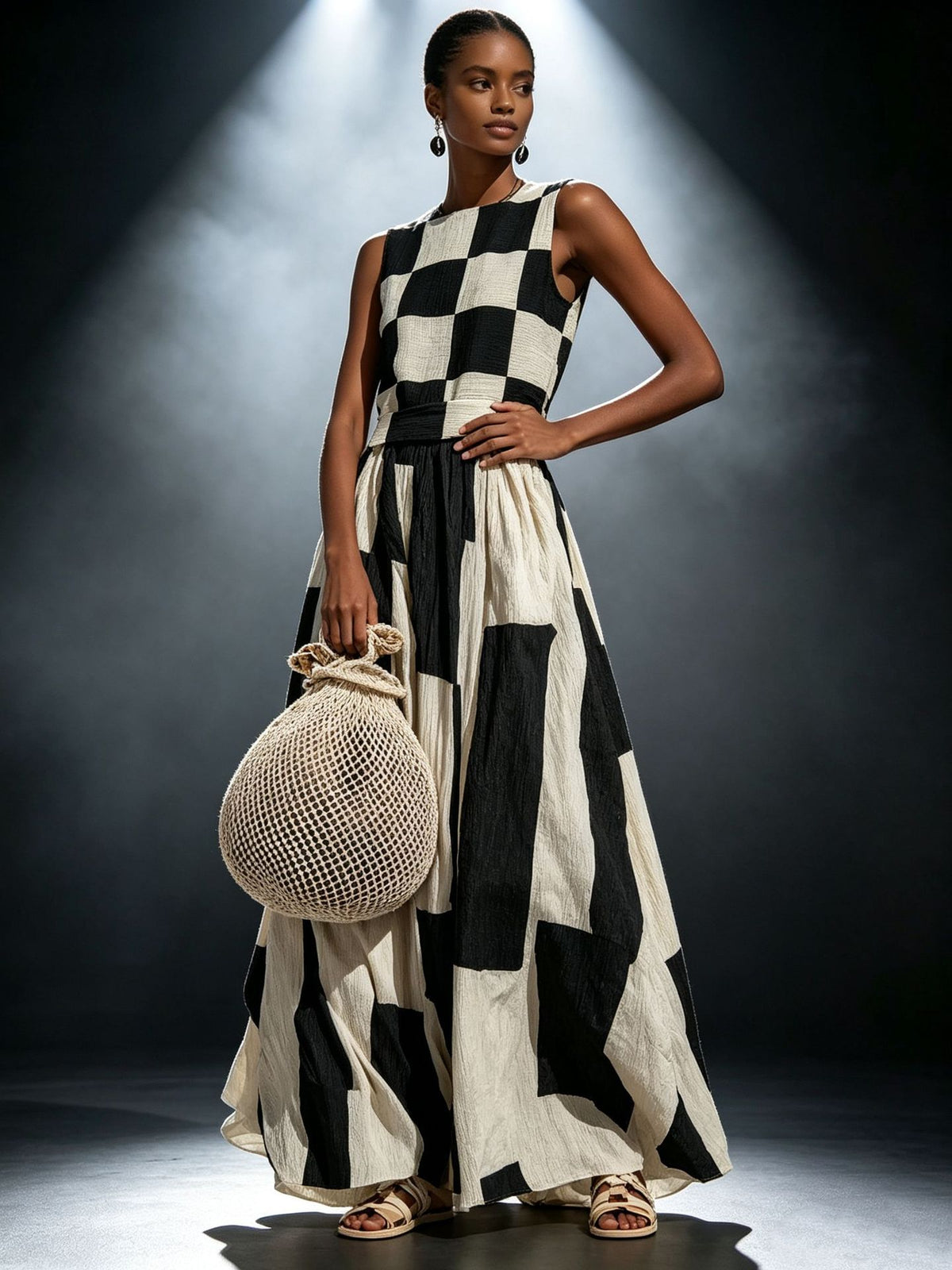 Women's Sleeveless Loose Maxi Dress.