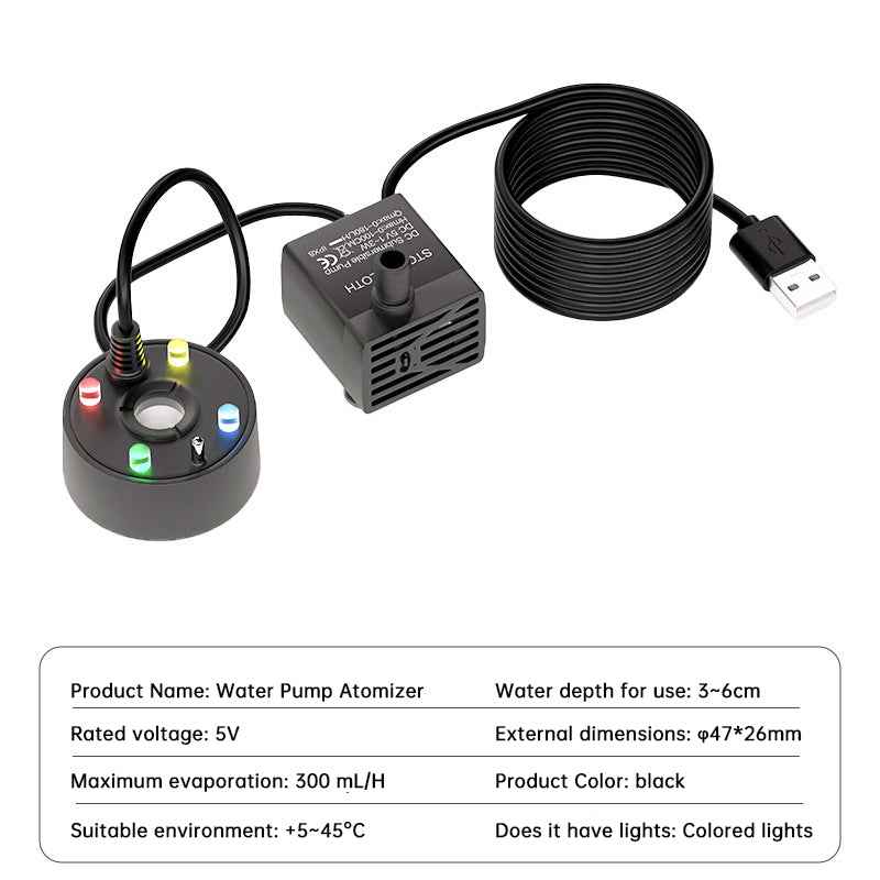 USB Ultrasonic Mist Maker Fogger for Pond & Fountain.