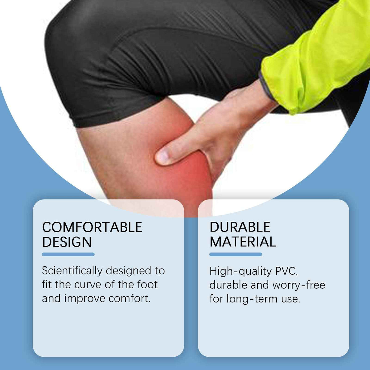 Pressure Relief Foot Insoles – Breathable & Durable Massage Support.