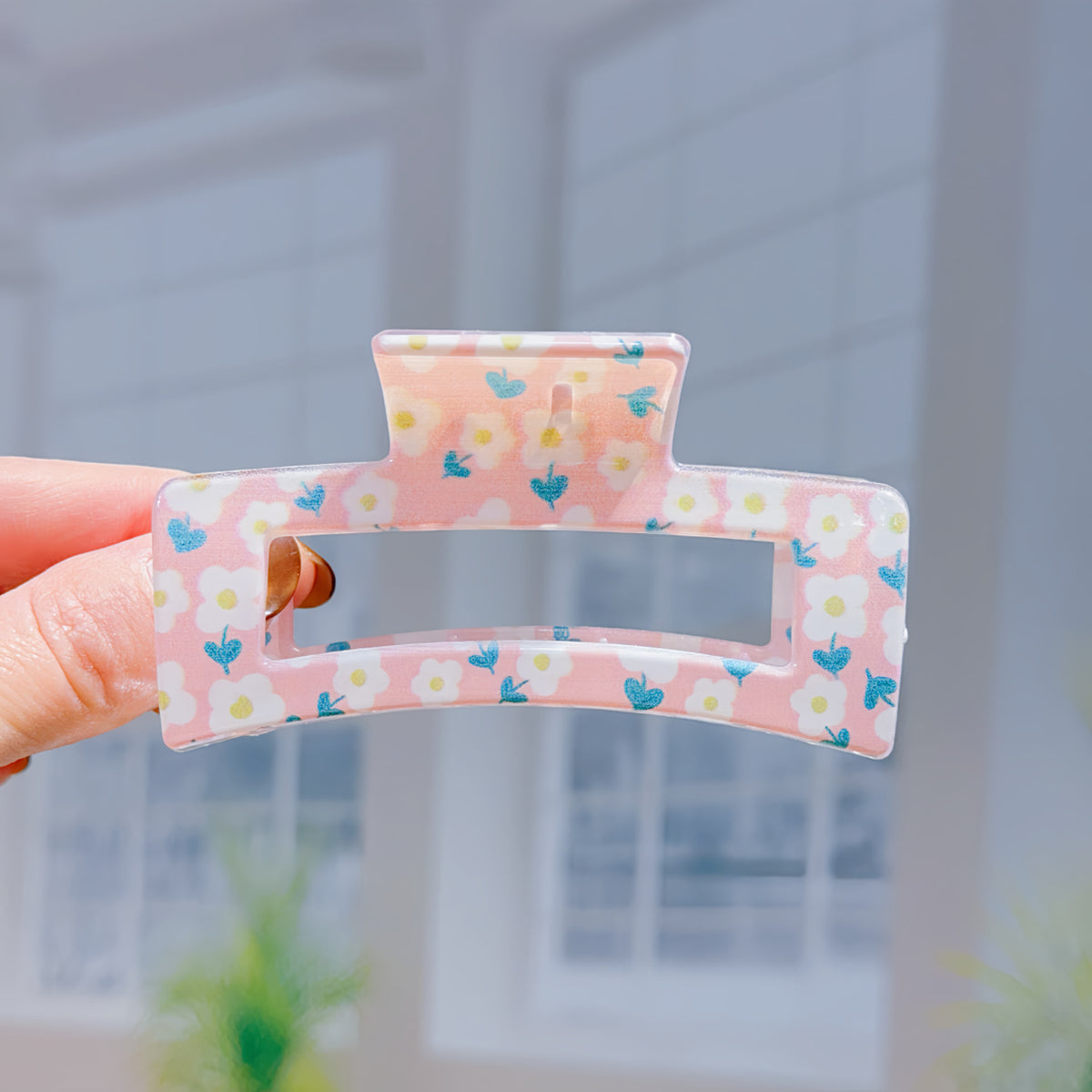 Pressed Flower Claw Clips