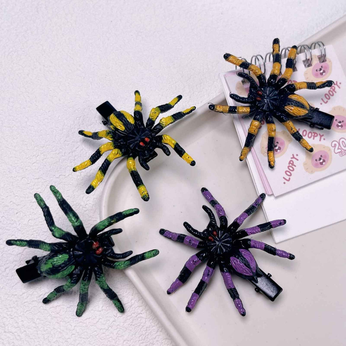 Halloween Fake Spider Duckbill Hair Clip.