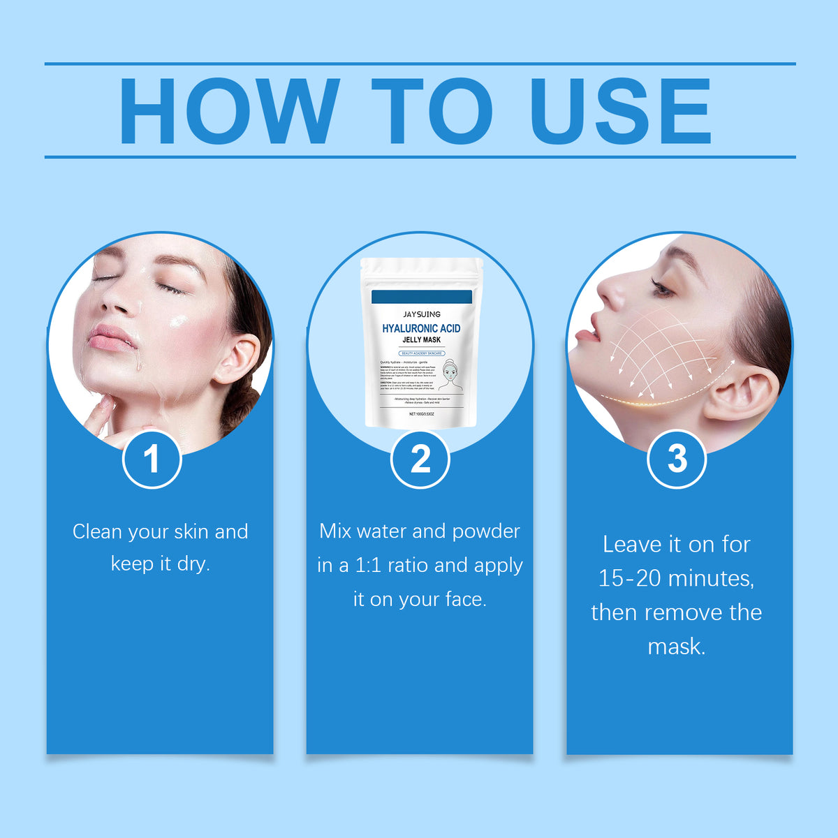 Jaysuing Hyaluronic Acid Jelly Mask – Deep Hydration & Skin Barrier Repair (100g).
