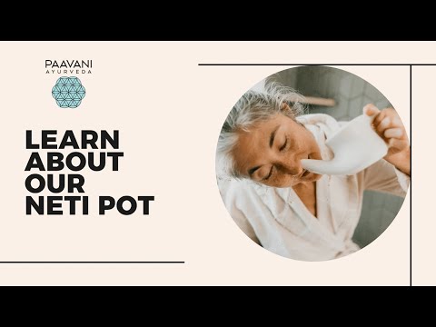Ceramic Neti Pot | Ayurvedic Nasal Cleansing Tool for Sinus Health.