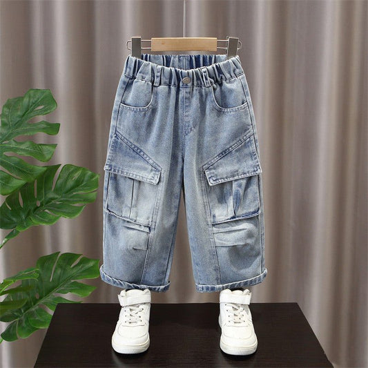 Boys' Casual Straight Leg Denim Pants