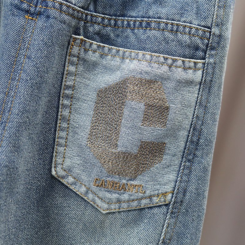 Boys' Casual Denim Long Pants