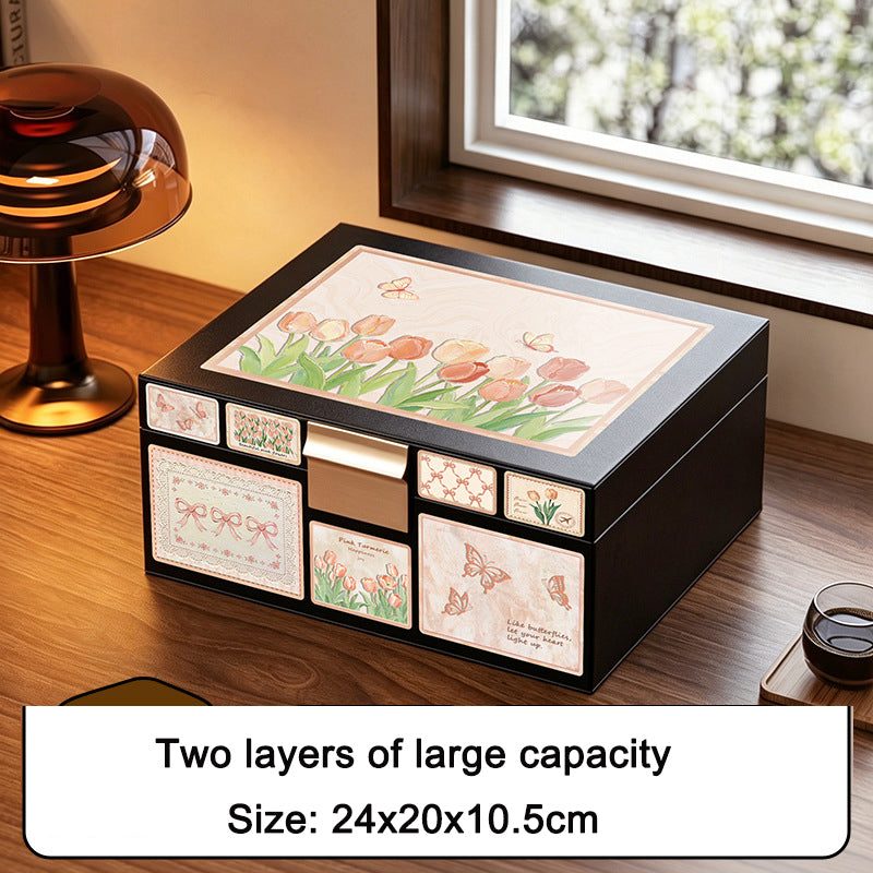 Antique style jewelry storage box