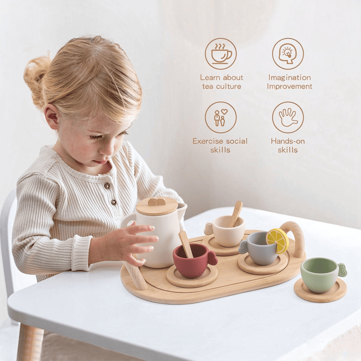 Little Host Wooden Tea Set