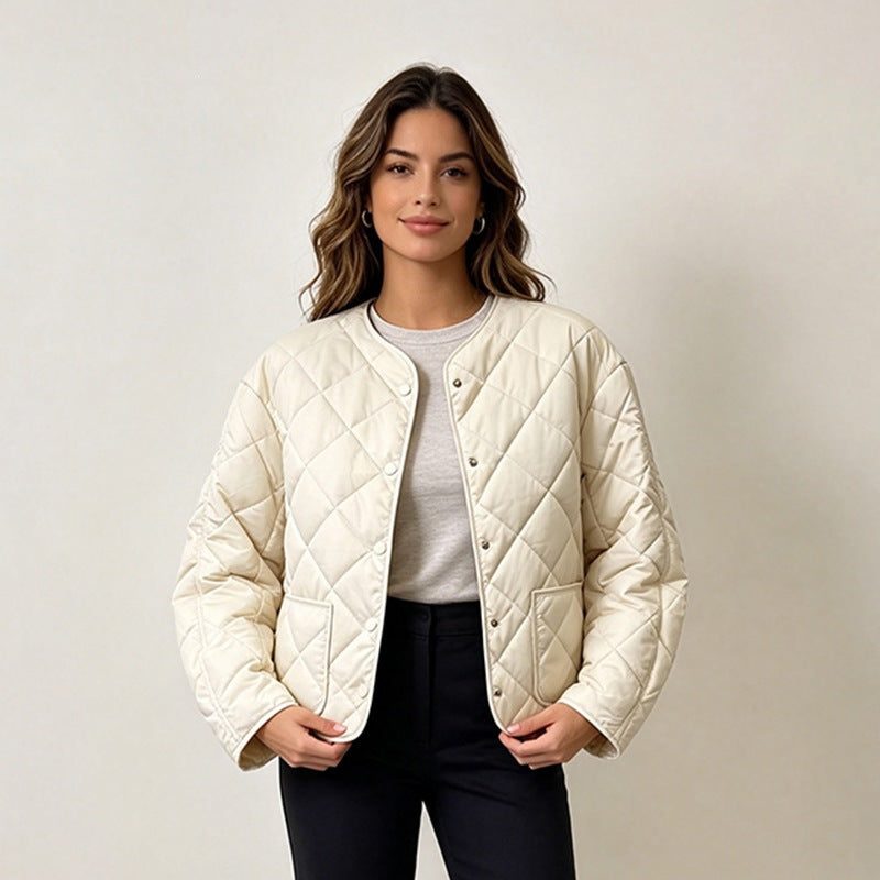 Women's Loose  Diamond Quilted Lightweight Padded Jacket