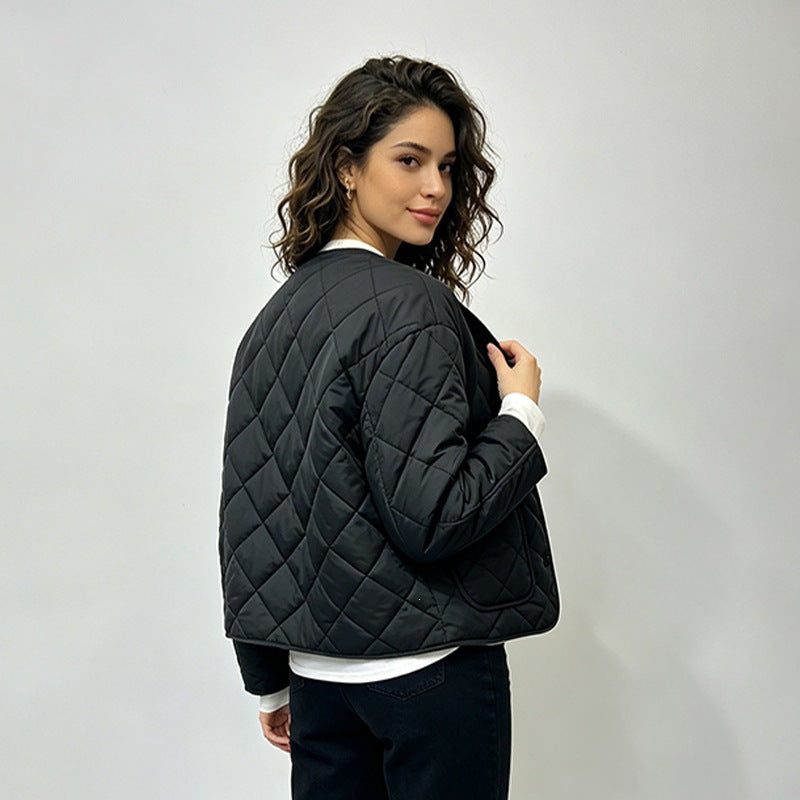Women's Loose  Diamond Quilted Lightweight Padded Jacket