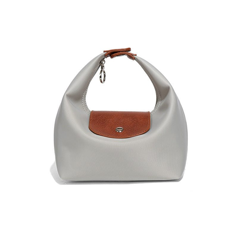 Premium Nylon Lunch Bag, Waterproof Insulated Lunch Box Tote, Handheld & Crossbody Dumpling Bag for Work, School, and Commuting