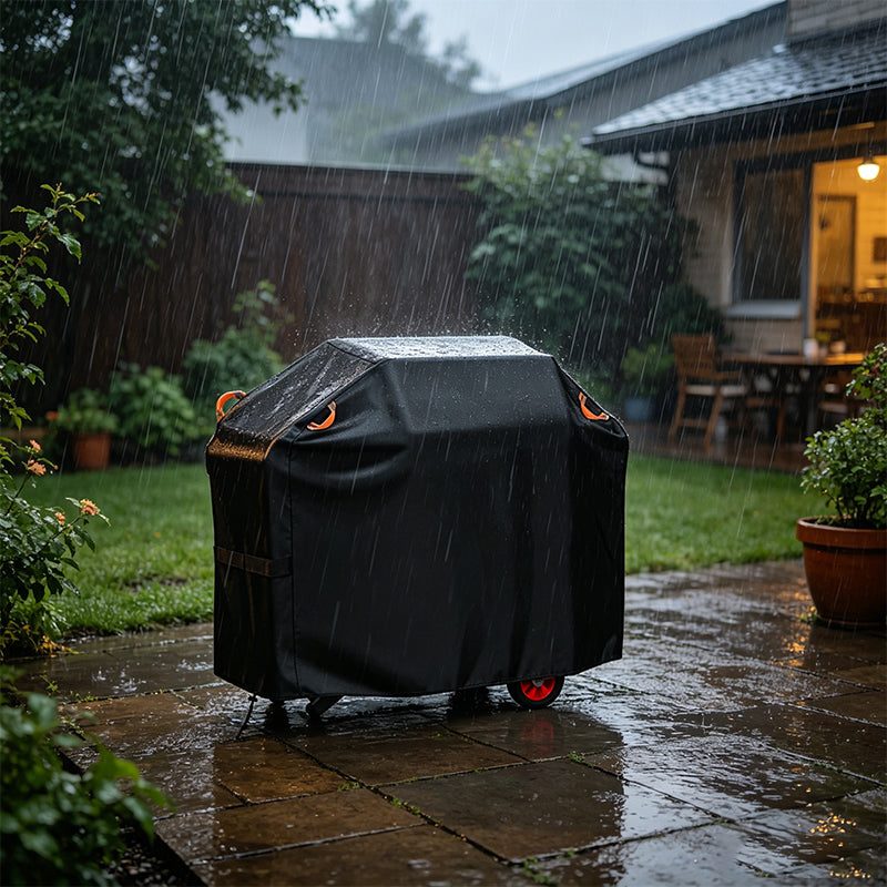 210D Waterproof BBQ Grill Cover, Heavy Duty Windproof Dustproof Cover for Gas, Charcoal, Electric Grills