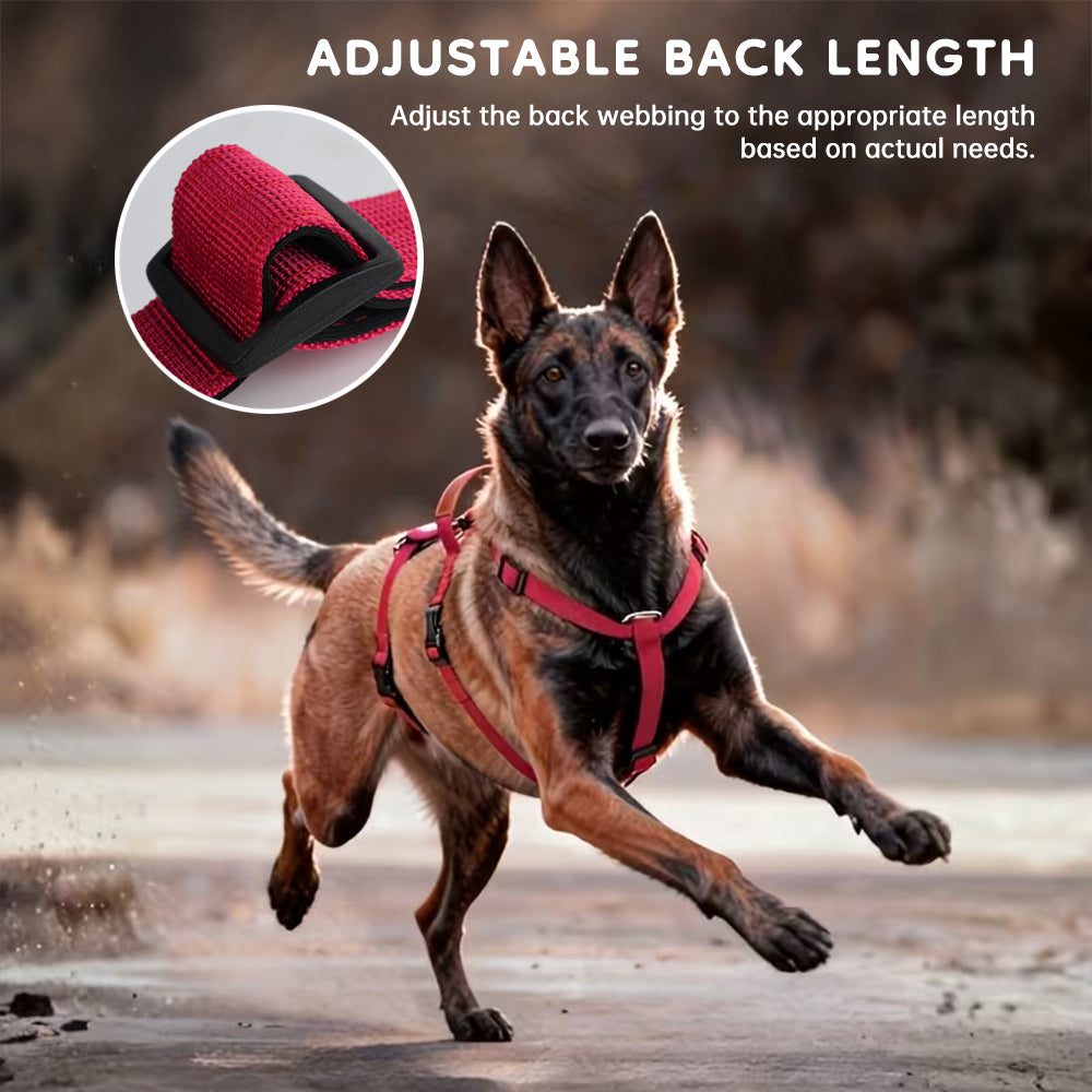 Tactical No-Pull Dog Harness, Bulletproof Vest Style for Large Dogs