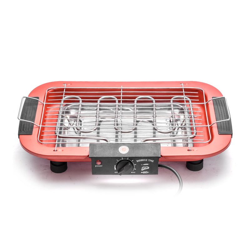 Portable Stainless Steel Electric Grill | 6 Heat Levels | Ideal for Indoor Cooking, Outdoor Camping & Home Parties