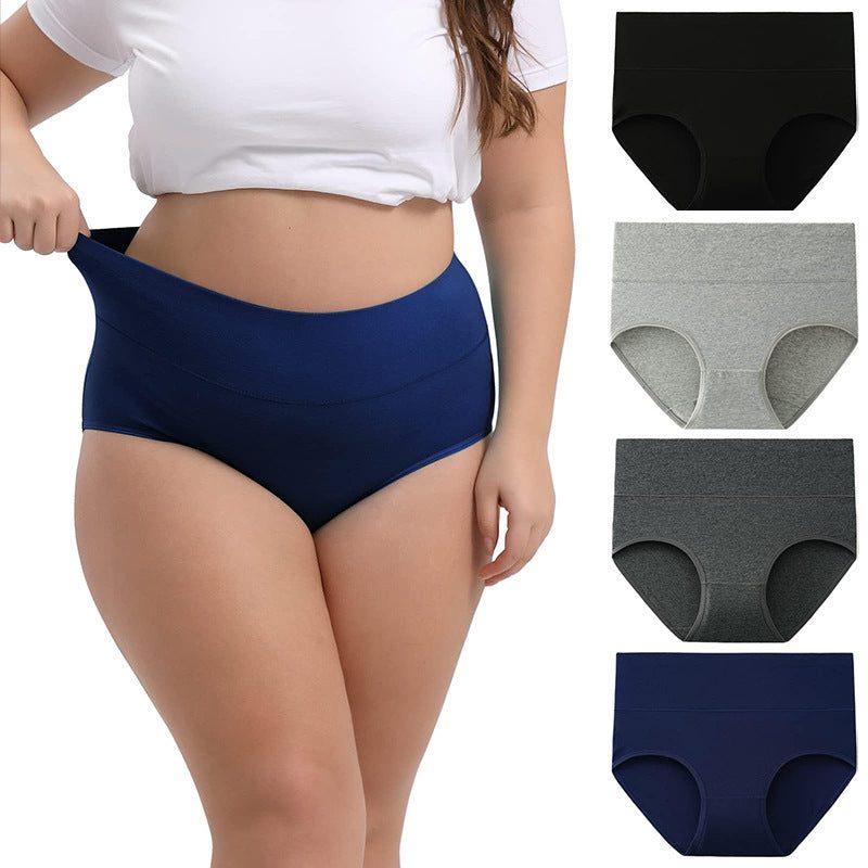 Cotton Underwear Women's Cotton Underwear High Waist Underwear Multi piece Set