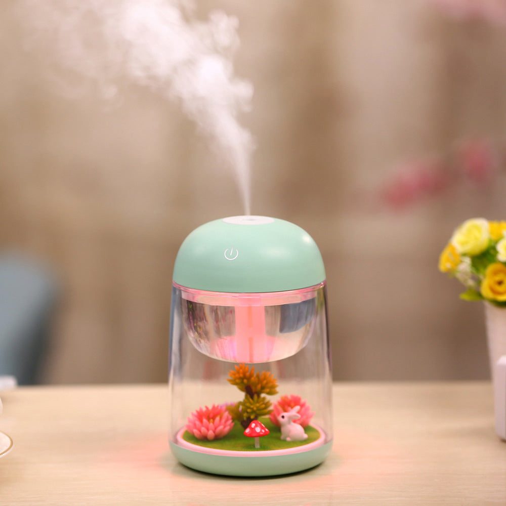 Micro Landscape Humidifier Home Colorful Lamp USB Humidifier Bedroom Humidifier Timing Air Atomizer
