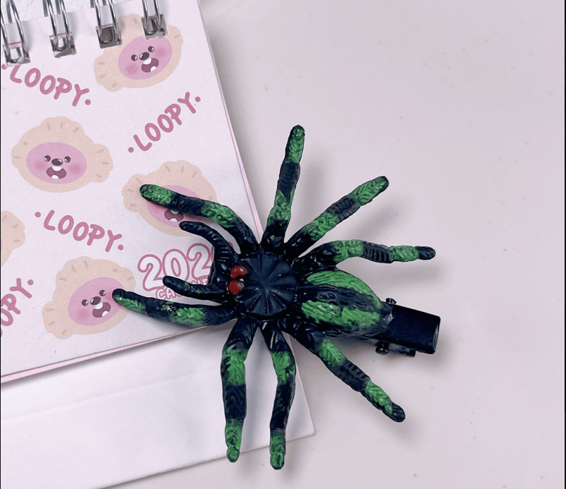 Halloween Fake Spider Duckbill Hair Clip.