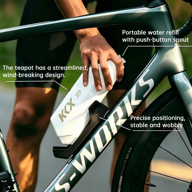 Aero Bike Bottle Cage & 610ml Water Bottle Set.