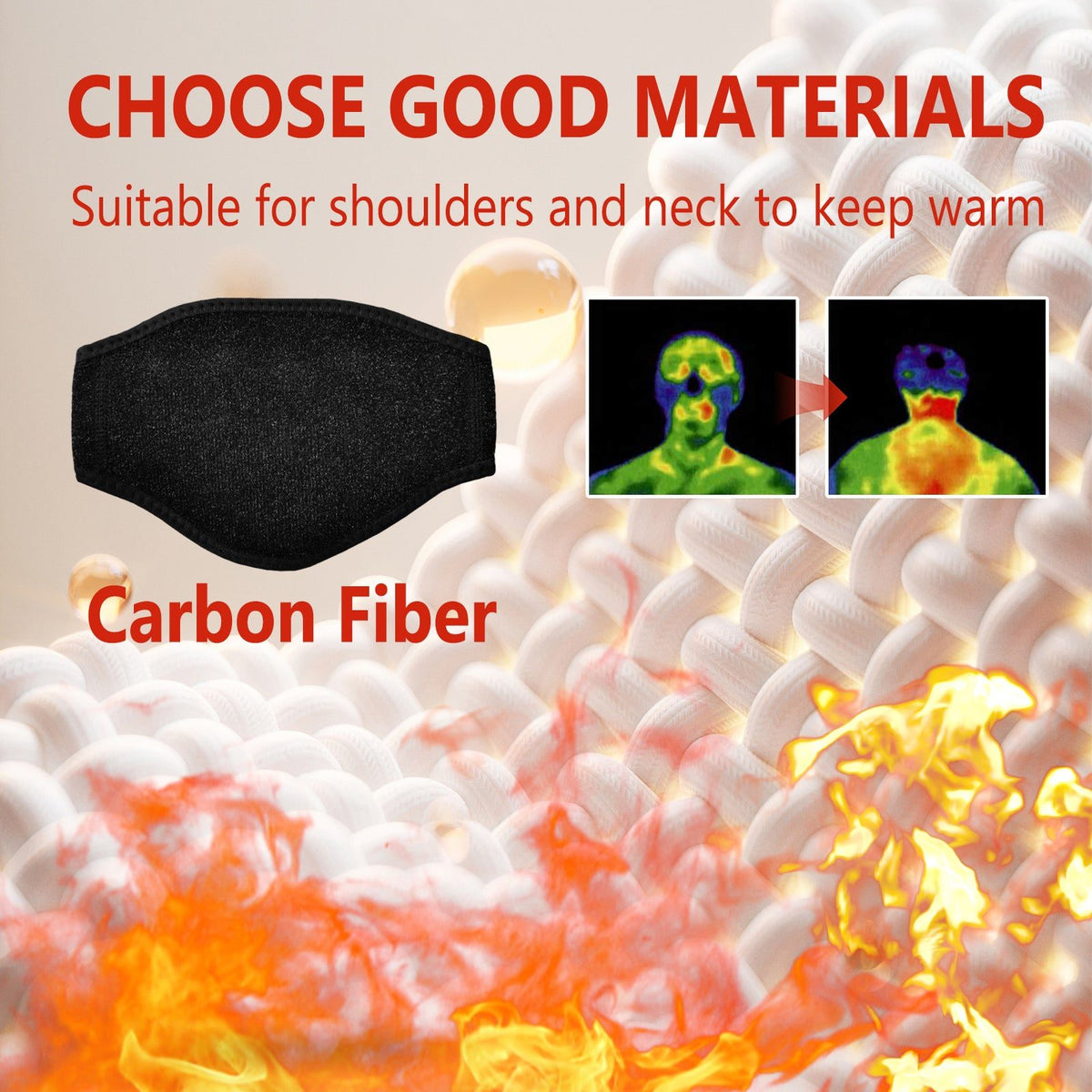Self-Heating Shoulder & Neck Compress Band – Muscle & Joint Relief.