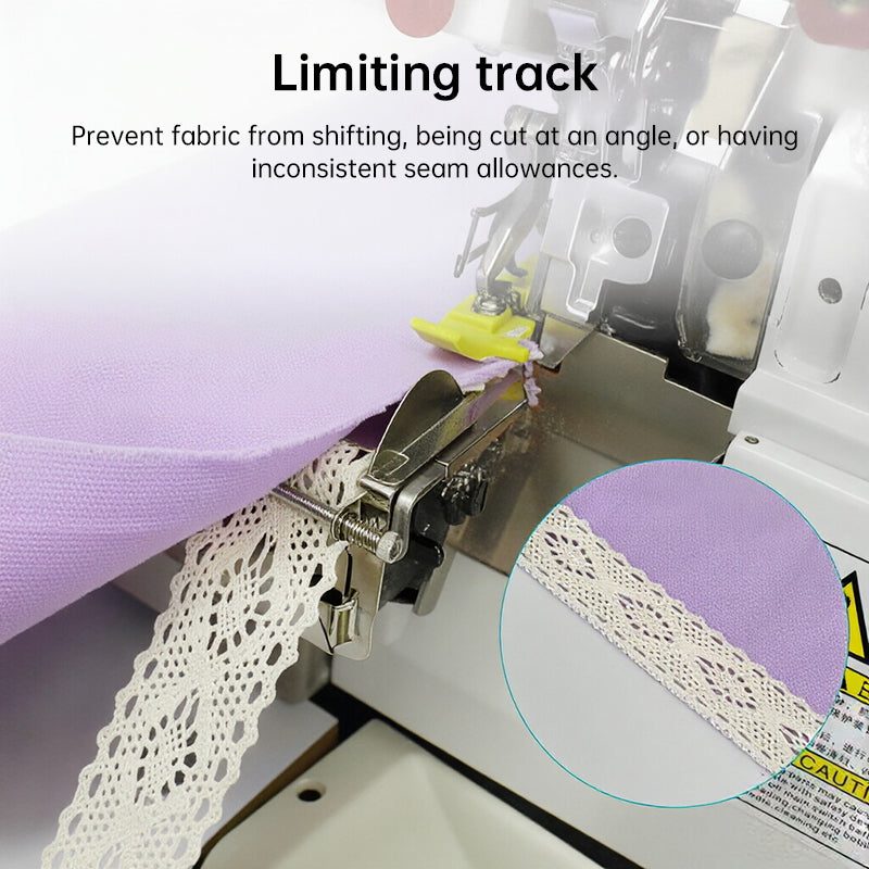 Professional Adjustable Overlock Machine: Multi-Purpose Elastic Tape Binding, Ribbon Edging & Hemming Tool