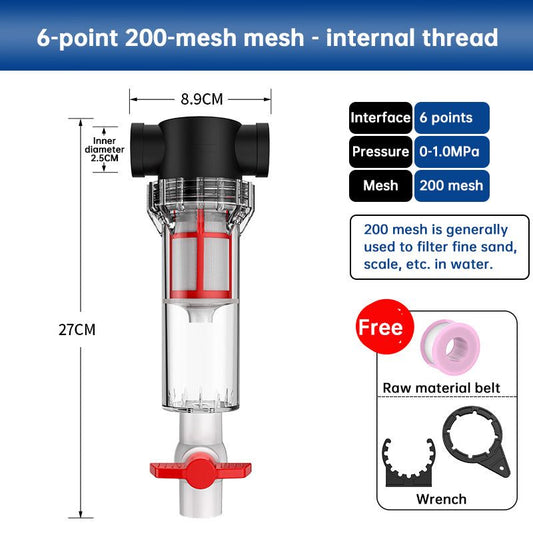Aquarium Fish Toilet Waste Separator 1/2" 3/4" FPT Pre-Filter High Flow Fish Feces Collector Sediment Filter for Tank Pond