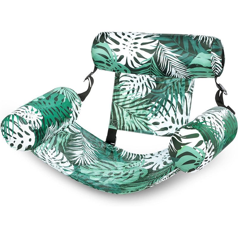 Heavy-Duty Inflatable Pool Hammock Chair, Foldable Floating Water Lounge Bed & Recliner for Adults