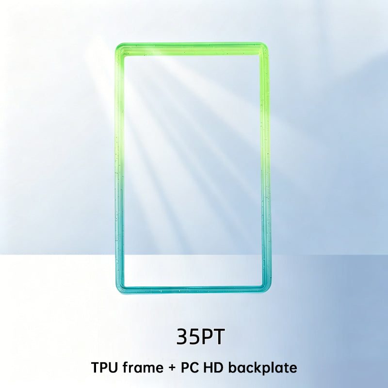 Glitter Gradient PSA Card Protector, Silicone Cover for PSA 35/10 Slabs, Sparkle TPU Sleeve for Pokemon & Sports Trading Cards